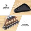 DOITOOL 100pcs Triangle Cake Box Single Cupcake Container Box Lid Quality Material Sturdy for Occasions view 4