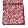 Sophia-Art Indian Feb India Reversible Bedspread Pattern Floral Print Bed Cover Gudri Pure Cotton Kantha Style Decorative Kantha Stitch Quilt (Pink, King 90 * 108 Inches with sham Cover) view 4