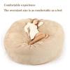 Bean Bag Chair Cover, 7ft Giant Fur Bean Bag Cover No Filler Lounger Bean Bag Storage Chair Bean Bag Sofa Chair Soft Fur Portable Living Room Lazy Sofa Bed Cover (Color : Blue) view 3