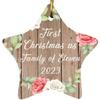Designsify Christmas Tree Decoration, First Christmas As Family of Eleven 2023, Star Ornament B, Gifts for Birthday Anniversary Valentines Mom Mothers Fathers Day Party, to Men Women Him Her view 1