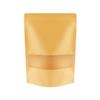 100 Pcs Kraft Stand Up Pouches 3.5 x 5.5 Inch Resealable Zip Lock Food Storage Bags with Matte Window for Packaging view 1