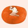 Bean Bag Chair Cover, 7ft Giant Fur Bean Bag Cover No Filler Lounger Bean Bag Storage Chair Bean Bag Sofa Chair Soft Fur Portable Living Room Lazy Sofa Bed Cover (Color : Orange) view 1
