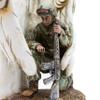 12" Guardian Angel Protecting and Praying with Soldier | Military Home Dcor | Remember to Pray for Deployed Soldiers | Great Gift for Christmas and Birthdays view 2