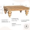 Felt Creative Home Goods Decorative Wood Risers for Decor | Tiered Tray Stand | Farmhouse Beaded Riser Stand for Decor | Wooden Pedestal Stand Large 12x16 Beaded Tray for Kitchen Coffee Bar (Brown) view 4
