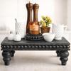 Felt Creative Home Goods Decorative Wood Risers for Decor | Tiered Tray Stand | Farmhouse Beaded Riser Stand for Decor | Wooden Pedestal Stand Large 12x16 Beaded Tray for Kitchen Coffee Bar (Black) view 1