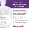 Honeywell Mini Cool Mist humidifier, Easy to Fill and Clean, humidifier for small Bedroom, Kids Rooms, or office. Ultra Quiet Operation and Auto Shut-Off - White, HUL525W view 2