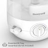 Honeywell Mini Cool Mist humidifier, Easy to Fill and Clean, humidifier for small Bedroom, Kids Rooms, or office. Ultra Quiet Operation and Auto Shut-Off - White, HUL525W view 4