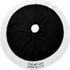 Personalized 54 Christmas Tree Skirt Black Velvet with Ivory Cream or White Quilted Trim view 2