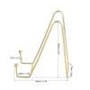 uxcell Plate Stand, 3" Picture Frame Holder Stainless Steel Decorative Easel Display Stand 2pcs view 2