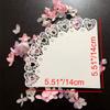 Queenbox 50 Pcs Love & Lace Wedding Confetti Cones, 5.5x5.5in White Flower Rolled Papers Holder, Bouquet Petals Candy Bags Boxes for Party Celebration view 2
