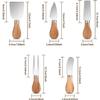 Cheese Knife with Wooden Handle - Stainless Steel Blade for Hard & Soft Cheese, Ergonomic Grip for Charcuterie Board,Ideal Kitchen Gadget & Christmas Gift view 2