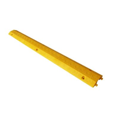 Aids to Daily Living Indoor Ground Cover Board, Non-Slip Plastic Wire Protection Slot Trunking Speed Bump Outdoor Ground Wire Board(Size:100102CM,Color:Yellow)