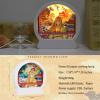 SIWEME Papercut Light Box, 3D Paper Carving Lamp, 3D Shadow Box Frame Night Light, USB Powered Creative Decorative Mood Light Table Lamps (fushihui1) view 4