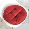 vctops 20" Round Bar Stool Cushion, Linen Fabric and Thick Padding, Comfortable Sitting for Round Wooden/Metal Stools Wine Red view 1