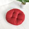 vctops 20" Round Bar Stool Cushion, Linen Fabric and Thick Padding, Comfortable Sitting for Round Wooden/Metal Stools Wine Red view 2
