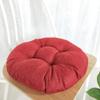 vctops 20" Round Bar Stool Cushion, Linen Fabric and Thick Padding, Comfortable Sitting for Round Wooden/Metal Stools Wine Red view 3