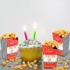 Outus 24 Pieces Two Fast Birthday Decors Race Car Fuel Can Popcorn Treat Boxes Racing Popcorn Candy Cookie Container for Birthday Baby Shower Bridal Race Car Party Favors Decorations (Red) view 2