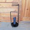 JLXJ Black Tall Umbrella Stand Holder, Freestanding Corridor Entrance Organizer Rack, Antique Metal Anti-Rust Shelf with Drip Tray view 4