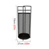 JLXJ Round Umbrella Stand Rack for Entryway Outside Patio, Metal Free Standing Organizer Holder for Canes Walking Sticks, Elevated Design (Color : Gold) view 4