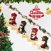 Dreampark Christmas Stockings 4 Pack 18" Big Xmas Stockings Decoration - Santa Snowman Reindeer Penguin Family Stockings for Home Decor Set of 4 view 4