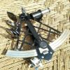 Black Nautical Brass Sextant Vintage Maritime Ship Navigational Instruments view 2