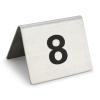 ATEYC Table Numbers, Stainless Steel Tent Table Number Cards Restaurant Cafe Bar Seating Table Signs Wedding Birthday Party Supplies (Color : 1 to 10) view 1