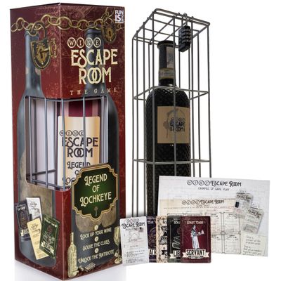 Boxer Gifts Escape Room Game - Wine Bottle Puzzle Box for Adults - Unusual Gifts for Men & Women