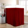 Dorm Room Bed Skirt - Extended Dorm Bed Skirt Long Bed Skirt 100% Egyptian Cotton 400-Thread-Count College Dorm Bed Skirt - Burgundy, Twin XL/36 Drop view 1