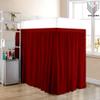 Dorm Room Bed Skirt - Extended Dorm Bed Skirt Long Bed Skirt 100% Egyptian Cotton 400-Thread-Count College Dorm Bed Skirt - Burgundy, Twin XL/36 Drop view 2