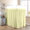 Dorm Room Bed Skirt - Extended Dorm Bed Skirt Long Bed Skirt 100% Egyptian Cotton 400-Thread-Count College Dorm Bed Skirt - Ivory, Twin XL/40 Drop view 1