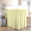 Dorm Room Bed Skirt - Extended Dorm Bed Skirt Long Bed Skirt 100% Egyptian Cotton 400-Thread-Count College Dorm Bed Skirt - Ivory, Twin XL/40 Drop view 2