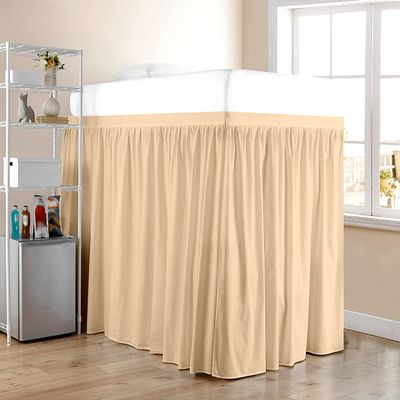 Dorm Room Bed Skirt - Extended Dorm Bed Skirt Long Bed Skirt 100% Egyptian Cotton 400-Thread-Count College Dorm Bed Skirt - Peach, Twin XL/42 Drop