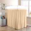Dorm Room Bed Skirt - Extended Dorm Bed Skirt Long Bed Skirt 100% Egyptian Cotton 400-Thread-Count College Dorm Bed Skirt - Peach, Twin XL/42 Drop view 1