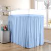 Dorm Room Bed Skirt - Extended Dorm Bed Skirt Long Bed Skirt 100% Egyptian Cotton 400-Thread-Count College Dorm Bed Skirt - Light Blue, Twin XL/40 Drop view 2
