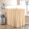 Dorm Room Bed Skirt - Extended Dorm Bed Skirt Long Bed Skirt 100% Egyptian Cotton 400-Thread-Count College Dorm Bed Skirt - Peach, Twin XL/44 Drop view 2