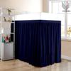 Dorm Room Bed Skirt - Extended Dorm Bed Skirt Long Bed Skirt 100% Egyptian Cotton 400-Thread-Count College Dorm Bed Skirt - Navy Blue, Twin XL/36 Drop view 2