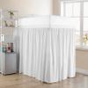 Dorm Room Bed Skirt - Extended Dorm Bed Skirt Long Bed Skirt 100% Egyptian Cotton 400-Thread-Count College Dorm Bed Skirt - White, Twin XL/36 Drop view 1