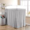 Dorm Room Bed Skirt - Extended Dorm Bed Skirt Long Bed Skirt 100% Egyptian Cotton 400-Thread-Count College Dorm Bed Skirt - Light Grey, Twin XL/36 Drop view 1