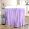 Dorm Room Bed Skirt - Extended Dorm Bed Skirt Long Bed Skirt 100% Egyptian Cotton 400-Thread-Count College Dorm Bed Skirt - Lilac, Twin XL/44 Drop view 2