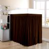 Dorm Room Bed Skirt - Extended Dorm Bed Skirt Long Bed Skirt 100% Egyptian Cotton 400-Thread-Count College Dorm Bed Skirt - Chocolate, Twin XL/44 Drop view 1