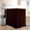 Dorm Room Bed Skirt - Extended Dorm Bed Skirt Long Bed Skirt 100% Egyptian Cotton 400-Thread-Count College Dorm Bed Skirt - Chocolate, Twin XL/38 Drop view 2