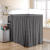 Dorm Room Bed Skirt - Extended Dorm Bed Skirt Long Bed Skirt 100% Egyptian Cotton 400-Thread-Count College Dorm Bed Skirt - Dark Grey, Twin XL/38 Drop view 1