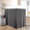Dorm Room Bed Skirt - Extended Dorm Bed Skirt Long Bed Skirt 100% Egyptian Cotton 400-Thread-Count College Dorm Bed Skirt - Dark Grey, Twin XL/38 Drop view 2