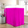 Dorm Room Bed Skirt - Extended Dorm Bed Skirt Long Bed Skirt 100% Egyptian Cotton 400-Thread-Count College Dorm Bed Skirt - Hot Pink, Twin XL/36 Drop view 2