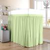 Dorm Room Bed Skirt - Extended Dorm Bed Skirt Long Bed Skirt 100% Egyptian Cotton 400-Thread-Count College Dorm Bed Skirt - Sage, Twin XL/42 Drop view 2