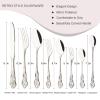 Dessert Forks Set of 6, Uniturcky Stainless Steel Silver Small Metal Forks Set, Mirror Polished Appetizer Forks, Modern Flatware Cutlery Salad Forks Use for Home, Party, Wedding, Cafes - 6.6 In view 2