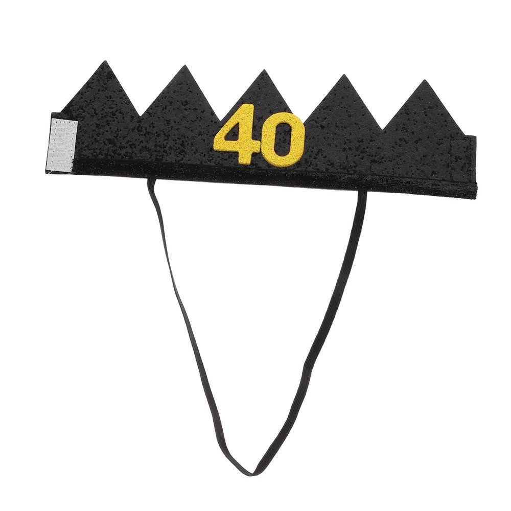 BESTOYARD 1pc Crown Birthday Hat Photo Booth Props Men Caps Men Birthday Headbands Birthday Cap Glitter Birthday 40th Birthday Men Witch Hat Woman Accessories Non-woven Fabric Princess