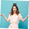 BESTOYARD 1pc Crown Birthday Hat Photo Booth Props Men Caps Men Birthday Headbands Birthday Cap Glitter Birthday 40th Birthday Men Witch Hat Woman Accessories Non-woven Fabric Princess view 3