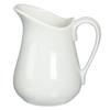 16 Oz White Porcelain Pitcher, White view 1