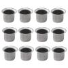 Aislor Metal Candle Holders Tealight Candle Cups for Wedding Proposal, Spa, Aromatherapy, Meditation Silver 1.18 inch 12 Pcs view 1